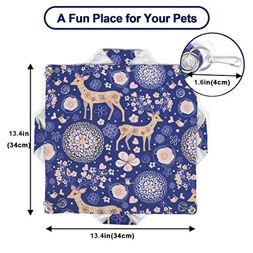 RAYFARMO Ferret Rat Hammock Bed, Ferret Guinea Pig Toys and Cage Accessories for Small Animal Pet