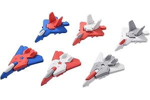 KUNFOWL 12 Pack Plane Erasers for Kids, 3D Erasers for Boys and Girls, Fun Erasers for School Supplies Prize Gifts Party Favors