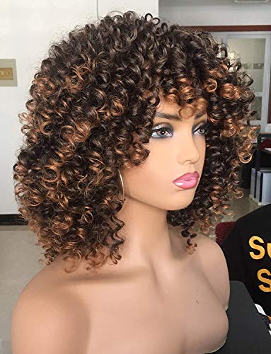 Annivia-Short-Curly-Wig-for-Black-Women-with-Bangs-Big-Bouncy-Fluffy-Kinky-Curly-Wig-Heat-Resist-Soft-Synthetic-2Tone-Ombre-Darkest-Brown-Short-Curly-Afro-Wig