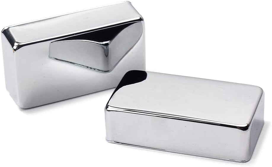 Alnicov 50mm Metal Humbucker Guitar Pickup Covers for Electric Guitar Chrome (Pack of 2) - Image 5