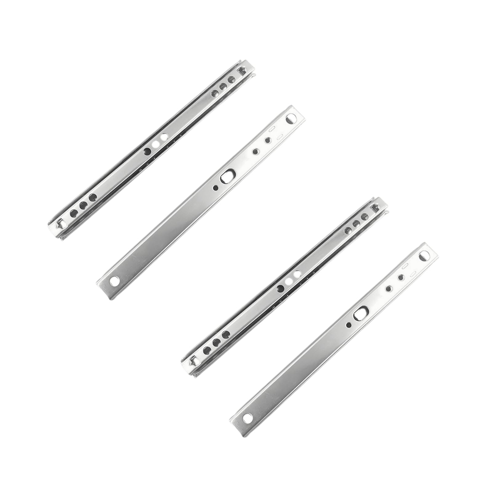 Unifizz Two Way Drawer Runners Drawer Slides, 310mm/12.20" Long, 17mm/0.7" Wide Ultra-Smooth Glide, Drawer Rails for Kitchen Dresser Office & Laboratory, 2 Pairs