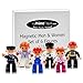 InPrimeTime Magnetic Men, Women, People: Set of 6 Community Helper Figures. Compatible w/ MagnaTiles, MagnaBlocks, All Magnetic Building & Tile Sets