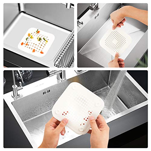 Hair Catch,MUIIGOOD Drain Protector Silicone, Shower Drain Cover,Hair Trap,Sink Catcher,Sink Strainer,Drain Cover,Drain Filter,Shower Hair Catcher,Bathtub Hair Catcher