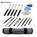 Sunmall 16 PCS Professional Opening Pry Tools Kit with Screwdriver Repair Tools Set