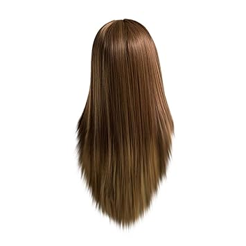 Ya Uzeun Peluca De Pelo Largo Y Lacio Color Marrón Claro