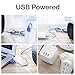 Ablon Desk Fan, Small Table Personal Portable Mini Fan Powered by USB, 3 Speed and Quiet Design for Office, Home,Outdoor Travel（Navy Blue）