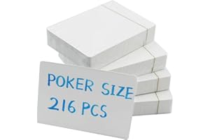Yuanhe Blank Playing Cards to Write on Poker Size 216PCS Printable Flash Cards for DIY Games