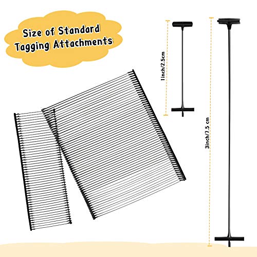 3000 Pieces Black Tags for Tagging Gun Standard Tagging Fasteners Tag