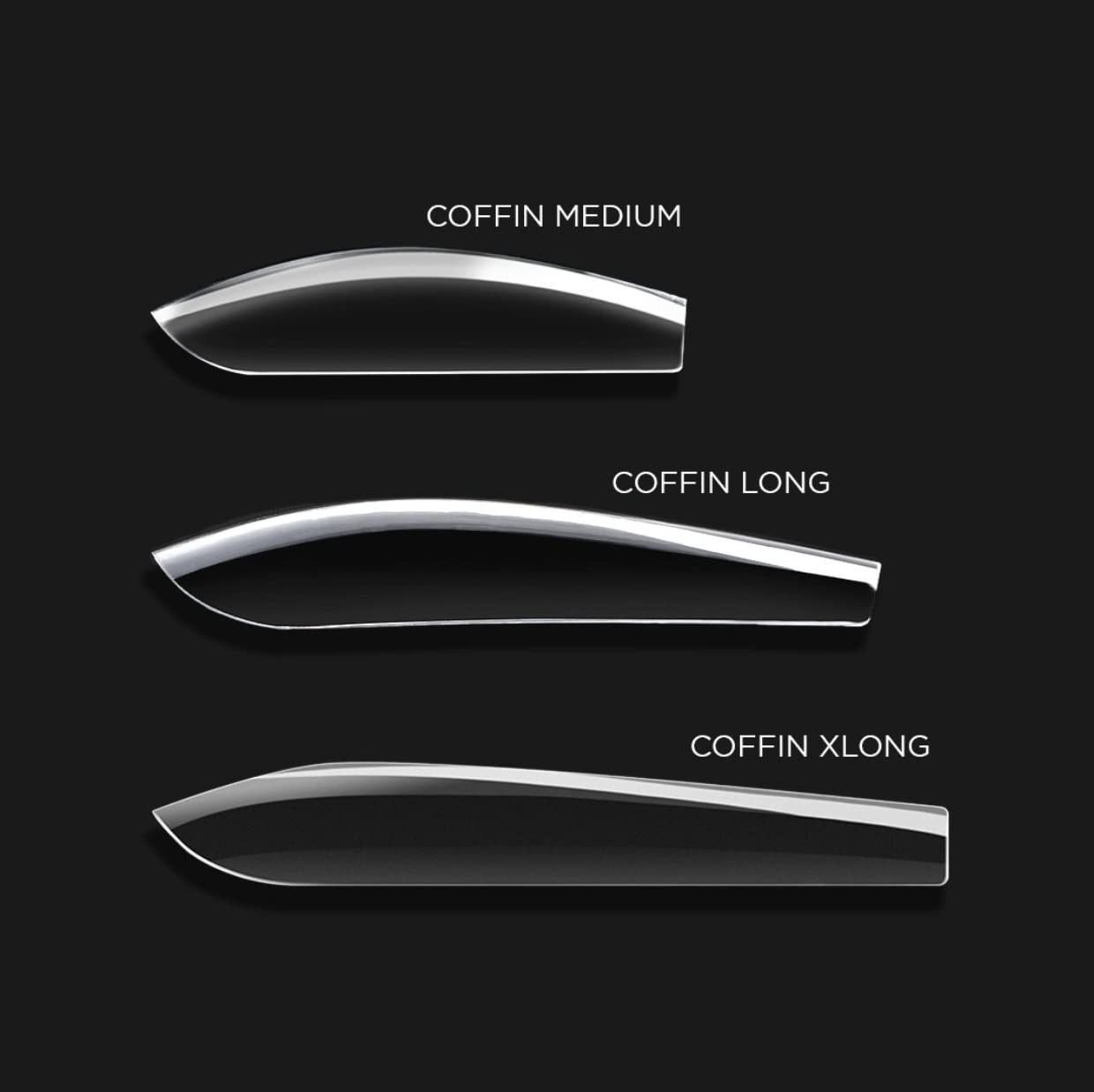 Apres Nail Gel-X Sculpted Coffin Long Box of Tips | 500 Gel-X Tips | Premium Quality | 10 Sizes 0-9 | No Size 00 Included | 2022 Version - Image 9