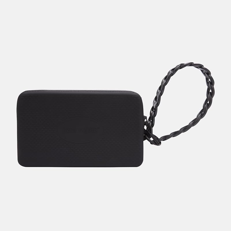 - Mini Bag Chain II, Borsa in Silicone Compatta ed Elegante da Donna con Cinturino da Polso e Chiusura Zip, Resistente all’Acqua