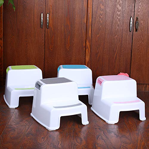 image for Mangohood Two Step Stool for Kids (2 Pack) Toddler Stool for Toilet Po