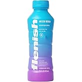FLERISH Enhanced Hydration Drink, Mixed Berry Flavor - Watermelon Based Electrolytes with L-Theanine & Magnesium, 16 fl oz (Pack of 12)