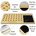 BambooEco Premium Bamboo Lap Desk - Portable Laptop Stand & Desk Board Slate for MacBook - Smartphone Docking Slot - Built-In Mousepad - Air Ventilation - 100% Eco Friendly - Includes Carry Tote Bag.