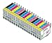 18 Pack Cartridges for Epson Artisan 600, Artisan 700, Artisan 710, Artisan 800 , Artisan 810 (Compatible T098 - T0981 Bk, C, M, Y, Lc, Lm)