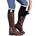 Winhurn New Stylish Women Stretchy Lace Leg Warmers Boot Socks (Black)