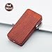 lcfun Dual Arc Plasma Lighter USB Rechargeable Electric Lighter Windproof Flameless Butane Free Cigarette Lighter (Red Wood)
