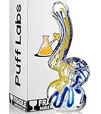 PUFF LABS 5 Inch Yellow-Blue Glass