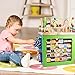 Wooden Bead Maze Toddlers Learning Multi-Functional Educational Busy Zoo Baby Bead Activity Cube Treasure Box