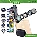 Macro Photo Lens Kit for iPhone and Android Smartphones | Set of 5: Fisheye, Wide Angle, Macro, Telephoto and CPL Lenses for HD Quality Photos | Free Case, Carabiner and Clip-On Holder | Phone Optimum