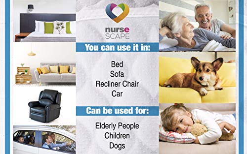 Nursescape Bed Pad for Incontinence - Washable Up to 300 x and Reusable Bed Protector 30 x 52 Inches for Seniors, Kids & Dogs - Thumbnail 3