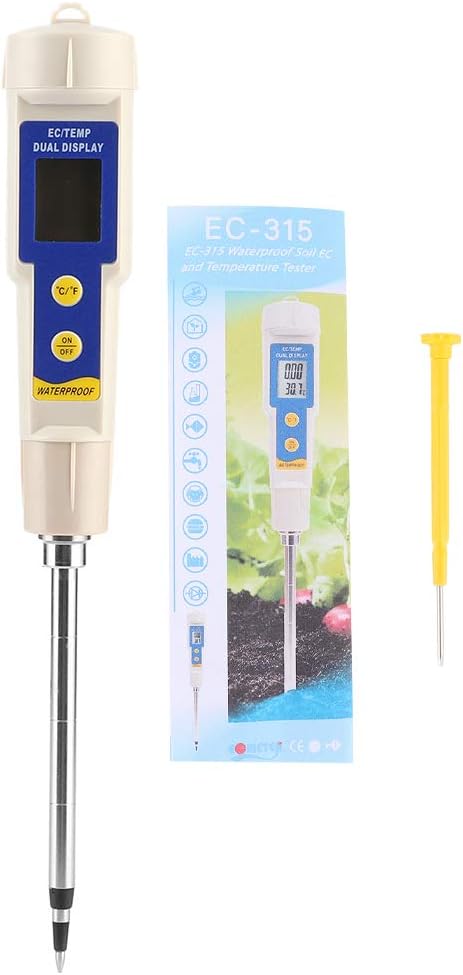 Draagbare Bodemmeter Draagbare Mini Digitale Bodem Ec Meter Elektronische Zoutgehalte Tester Voor Indoor Outdoor Tuin Boerderij Gazon Planten Benodigdheden Amazon Nl Tuin Terras Gazon