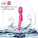 Wand Electric Massager, 16 Vibration Modes Waterproof Rechargeable,Handheld Deep Tissue Percussion Massager for Neck,Shoulder,Back,Leg,Foot Full Body Pain Relief (S-01)