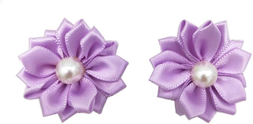 40pcs Dog Hair Bows Cute Flowers Rubber Bands Dog Bows for Holidays Pet Dog Grooming Bows Supplies Dog Hair Accessories (Mixed Color) - Image 4