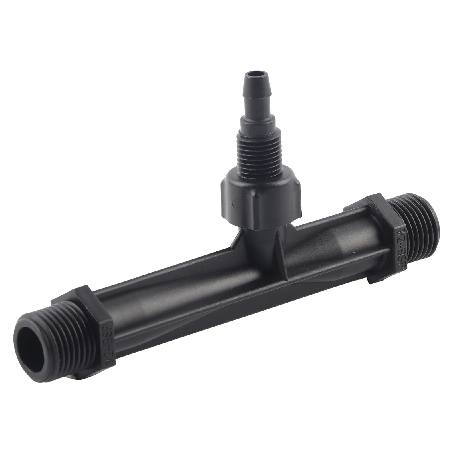 Irrigation Venturi Fertilizer Injector, 1/2 Inch 3/4 Inch 1 Inch, POM Plastic, Black, Water Mixer Tool for Agriculture and Garden