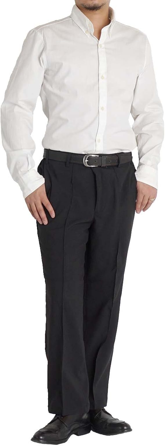 Amazon スラックス メンズ ウエストゴム イージーパンツ ウォッシャブル 裾上げ済み 選べる股下65 70cm ビジネス ビジカジ M L Ll ウエスト約79から95cm程度 ロングパンツ 通販