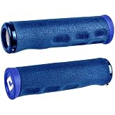 ODI Dread Lock Grips, Blue | ODI Dread Lock Lock-On Bike Grips - Blue, Ergonomic Comfort &amp; Control