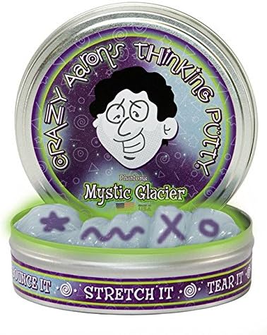 Crazy Aarons Thinking Putty Each Tin Includes 1/5 lb A Huge Handful For Tons of Fun For Ages 3+ (Mystic Glacier)