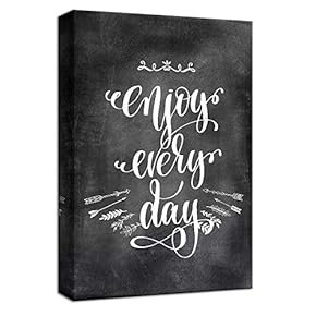 Canvas Wall Art Inspirational Quotes for Office Painting Artwork for Home Prints Framed - 12x18 inches