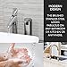 Homder Premium Automatic Touchless Soap Dispenser for Bathroom & Kitchen Countertops. Fingerprint Resistant Brushed Stainless Steel ,Hand Sanitiser compatible - (Pack of 2 Included Batteries)