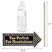 Big Dot of Happiness Funny New Year's Eve Photo Booth Props Kit, 10-Piece, Black & Gold, Cardstock & Wood