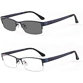 mincl/Photocromic Lens Transition Business Frames Reading Glasses