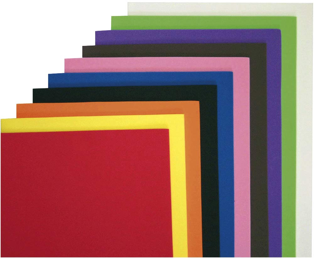 Eduplay 200046 Foam Rubber, Set of 10 A4'', Multi Colour