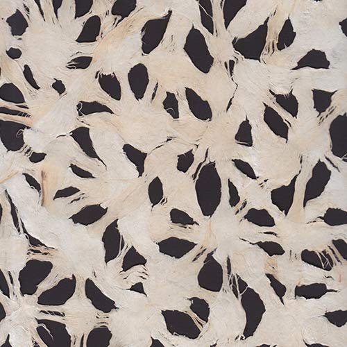 Spiderweb Amate Bark Paper from Mexico- White 15.5x23 Inch Sheet - Spiderweb Amate Bark Paper from Mexico- White 15.5x23 Inch Sheet