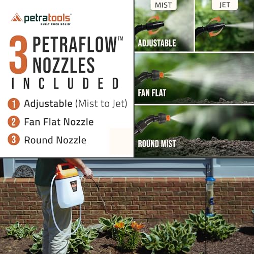 PetraTools EZ1 Battery Powered Sprayer - 3 Hr Runtime & 3 Nozzles, photo 8