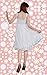 Girl's White Chiffon Ruffled Pleated Braces Suspender Skirt Party Dress Luka Cosplay Dress