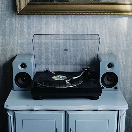 Crosley C200ABK DirectDrive Turntable Record Player with SShaped