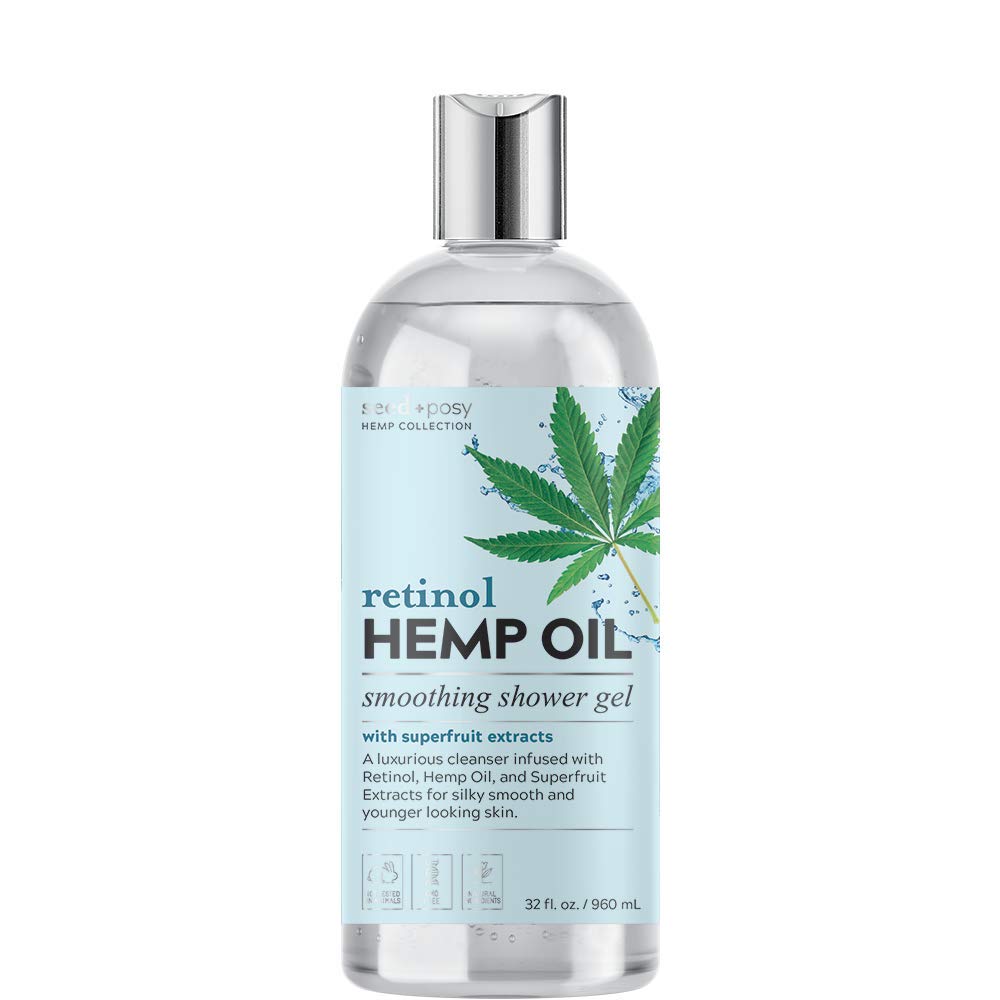 Hemp Retinol Smoothing Shower Gel 32oz / 960ml by Seed