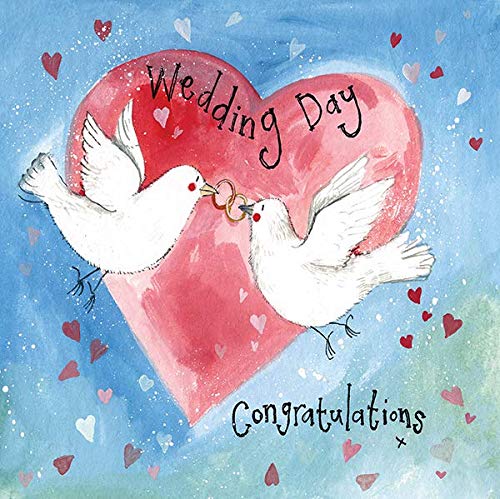 ALEX CLARK Wedding Doves Card