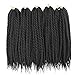 Refined Hair Synthetic Crochet Braids For Woman 18Inch 12roots/pack Ombre Senegalese Twist Crotchet Braid Hair Extensions 6Packs/Lot (18inch, 1B)