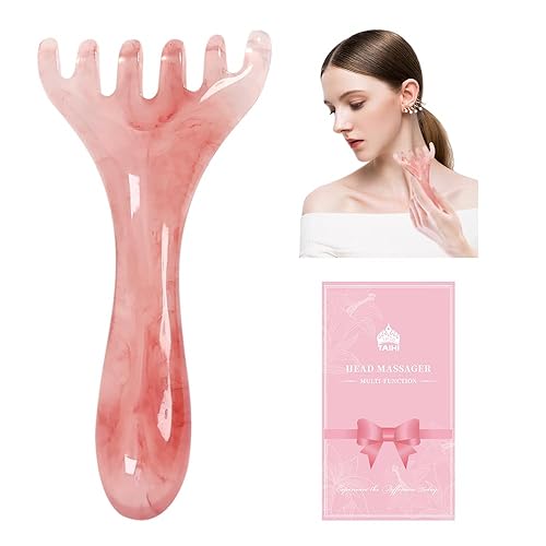 Scalp Massager Gua Sha Tools Therapy Comb Manual SPA Head Massager for Scalp Body Relaxing with Gifts Box for Family and Friends