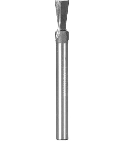 Yonico 14041q Straight Router Bit - 13/32 Inch Diameter 1 Inch Cut 1/4 Inch Shank