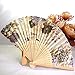 Binmer(TM) Japanese Cherry Blossom Folding Hand Dancing Wedding Party Decor Fan Chinese Fans (Beige)