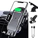 Wireless Car Charger Mount, Auto Clamping 10W/7.5W Qi Fast Charging Car Phone Holder Air Vent Windshield Dashboard Compatible iPhone Xs/Xs Max/XR/X/ 8/8 Plus, Samsung Galaxy S10/S9/S8/S8+ (Black 1)