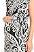 My Bump Women's Side Bow Tie Pattern Cap Sleeve Maternity Dress (Made in USA)