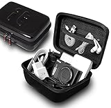 Portable EVA Hard Drive Case/electronics Accessories Case/shaver Case/cosmetics Case /Travel Organizer /Travel Packing Cubes/anti-shock Hard Case(new M Black)