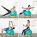 MANTRA SPORTS Heavy-Duty Exercise Ball Chair for Office Desk, Yoga Ball Chair Stability Ball with Base for Home Gym, Active Sitting Workout Ball Seat for Balance, Fitness, Birthing, Pregnancy & Labor